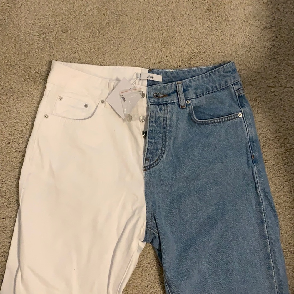 Color Block Jeans - Picture 3 of 3